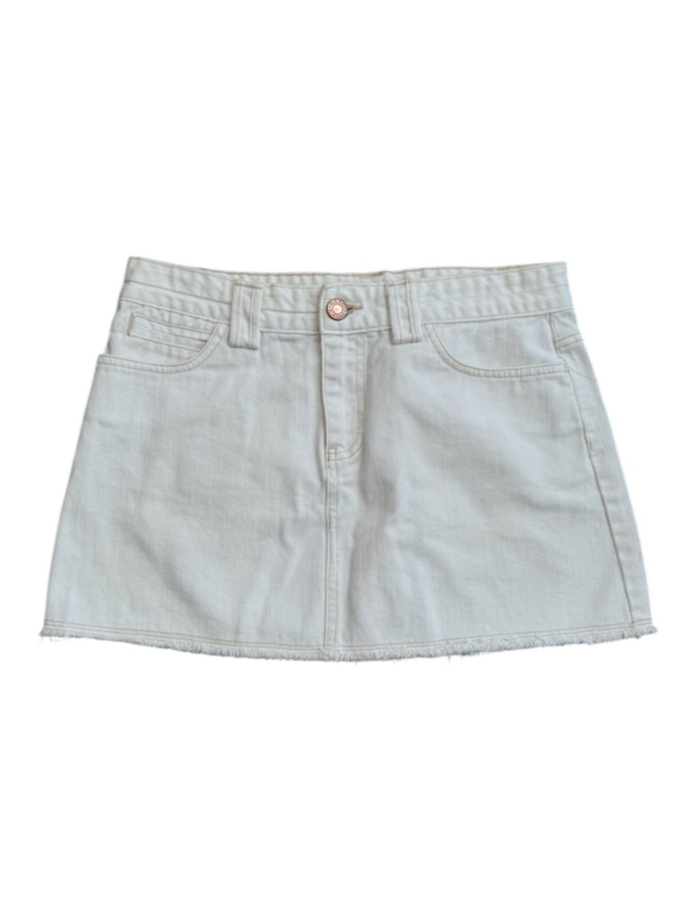 Old Navy Ultra Low Rise Denim Mini Skirt Light Wash Y2K Coquette Micro Mini 6